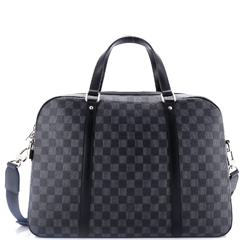 Christian Dior tote bags with a double - handle and shoulder - strap optionJorn Briefcase Damier Graphite